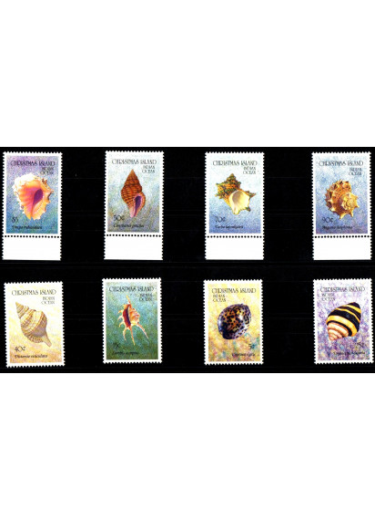 CHRISTMAS ISLAND francobolli serie completa nuova Yvert e Tellier 373/80